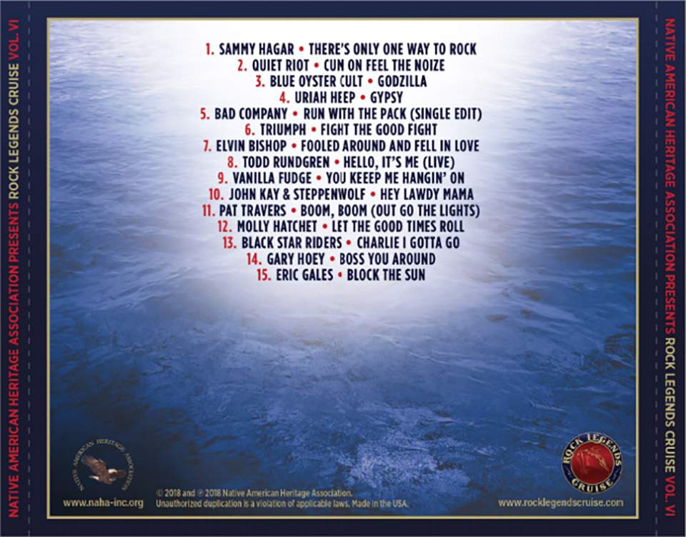 Rock Legends Cruise VI CD - RLCCD6